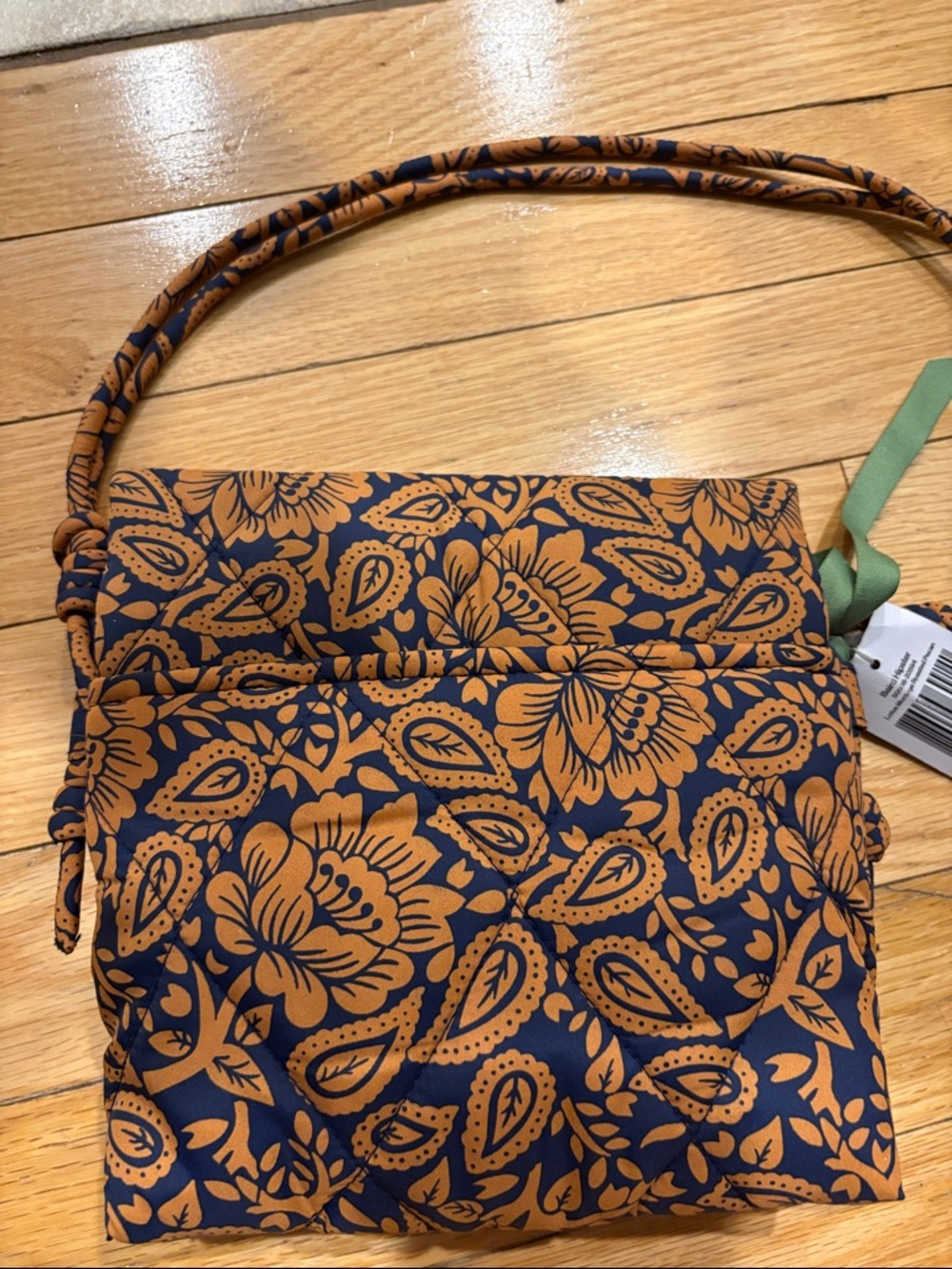 Vera Bradley Baird hipster lotus montage roasted pecan crossbody bag NWT - Picture 11 of 11